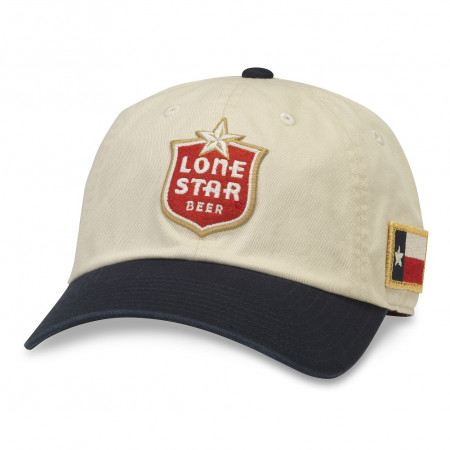 Lone Star Adjustable Black And White Strapback Hat